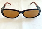 Daisy Fuentes Sunglasses, Zyloware, 'sol', 56-15-130, 107 077, Black Rectangle Pre-owned. Price: $14.75.