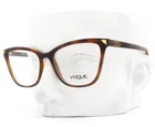 Vogue Eyeglasses 5206 2386 Polished Brown Havana 53MM With Case New. Price: $68.50.