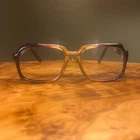 Mainstreet Brown Gradient Rectangular Eyeglass Frames 52-20-140 Vintage Style Pre-owned. Price: $74.88.
