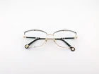 Carolina Herrera Eyeglasses, Frames Only, VHE195K 0301, 55-16-140, Gold/black Pre-owned. Price: $44.99.