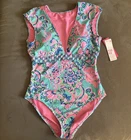 Nwt Lilly Pulitzer Size 14 Imogen One Piece Swimsuit Blue Horizon Jungle Sunrise New. Price: $168.00.