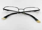 Ray-ban Half Rim Eyeglasses Silver Frames Rb 6133 2502 51-19-140 2795 Pre-owned. Price: $27.99.