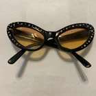 Dr. Peepers Eyeglasses S22801 Frame Rhinestone Retro Cat Sunglasses Black Pre-owned. Price: $22.28.