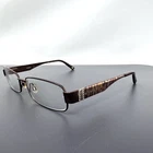 Bebe Eyeglasses Cozy BB5029 (002) Brown Tiger Print Frames 52 16 135 Pre-owned. Price: $25.00.