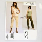 Vogue Pattern #2763 Ny The Collection Misses' Size 8-10-12 Top & Pants Uncut New. Price: $12.50.