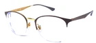 Ray-ban RB6422 3005 Grey/gold Half Rimless 51-19-140 Eyeglasses Frame Pre-owned. Price: $65.00.
