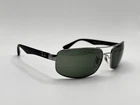 Ray-ban RB3445 004 Gunmetal/black/green G-15 Lenses Sunglasses Italy Read Descr Pre-owned. Price: $45.00.