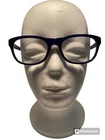 Coach HC6081 5349 Womens Blue/black Mosaic Rectangle Eyeglasses Frames 53-18-135 Pre-owned. Price: $49.99.