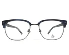 Penguin Eyeglasses Frames The Sly Nv Navy Blue Silver Square Full Rim 55-18-145 New. Price: $59.99.