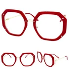 Women Oversized Vintage Retro Style Clear Lens Eye Glasses Rainbow Optical Frame New. Price: $18.59.