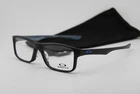 New Oakley OX8081-0153 Plank 2.0 Satin Black Blue Authentic Eyeglasses 53-18. Price: $167.16.