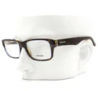 Prada Eyeglasses VPR16M ZXH-1O1 Brown Tortoise Blue Outline No Case New. Price: $129.50.