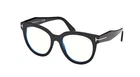 Tom Ford FT5987-B 001 Shiny Black / Blue Block Women's Eyeglasses New. Price: $252.27.