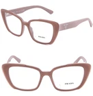 Prada Millennials PR01YV Nude Pink Logo Eyeglasses Optical Frame 53 Mm New. Price: $198.00.