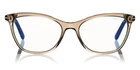 Tom Ford TF5636-B 045 Transparent Brown Cateye Plastic Eyeglasses 52-16-140 Pre-owned. Price: $231.60.