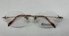 Vtg Nikon Dura Dt 4218 Gold Rimless Titanium Eyeglasses Frames 52-19 140 New. Price: $40.00.