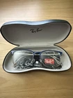 Ray-ban Rb 6494 3155 Blue On Silver Eyeglasses Frame 54-18-145MM Pre-owned. Price: $27.99.