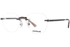 Mont Blanc MB0268O 003 Eyeglasses Frame Men's Gunmetal Rimless Oval Shape 52MM New. Price: $209.95.