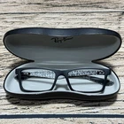 Ray Ban Eyeglasses Frames Only Matte Black Rectangular Rb 8901 5263 53-17-145 Pre-owned. Price: $64.95.