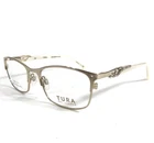 Tura Brilliance Eyeglasses Frames TE256 Gld Pale Gold Ivory Swarovski 50-17-135 New. Price: $163.19.