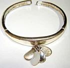 Monet Bracelet Silver Tone Mother Of Pearl Spring Hinge Vintage Pre-owned. Price: $10.00.