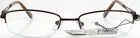 Amato Eyewear DW593 Brown Metal Eyeglasses Frame 51-17-135 New. Price: $14.99.