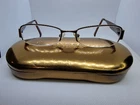 Guess 1584ST Brown Rhinestone Rectangular Eyeglasses Frame W/ Case 52-18-135 Pre-owned. Price: $25.99.