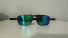 Oakley Badman Metal Black Frame Polarized Green/blue Iridium Lens Sunglasses New. Price: $117.00.
