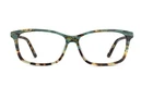 Zenni Optical Rectangle Glass Frame 4417324 Green Multi Color Pre-owned. Price: $22.95.
