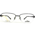Altair Eyeglasses Frames Genesis G4043 001 Black Rectangular Half Rim 54-16-145 New. Price: $74.25.