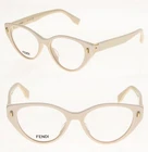 Fendi Roma Ivory Gold Logo Cat Eyeglasses Optical Frame 53 Mm FE50020I New. Price: $220.20.