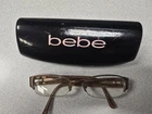 Bebe Amorous Eyeglasses BB5015 002 Women's 51/17-135 Mm Rhinestone With Case Pre-owned. Price: $19.99.