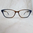 Karen Kane Iris Eyeglasses Frame Women's Brown Blue Cat Full Rim 52-16-135 Pre-owned. Price: $22.49.
