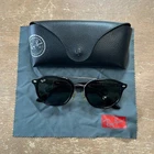 Ray-ban Double Bridge Sunglasses 901/71 53-21MM Black Green Lenses RB2183 Guc Pre-owned. Price: $48.00.