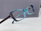 Alain Mikli Eyeglasses Frames Woman Square Blue Full Rim A0128 NP:261 New. Price: $147.30.