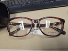 Coach Womens HC6180 Rectangular Prescription Eyewear Frames Milky Wine Tortoise New. Price: $55.00.