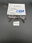 Ralph Lauren RA6034 446 Wine Red Women Rectangular Full Rim 52-17-135 G157 Pre-owned. Price: $15.44.