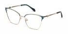Just Cavalli VJC124 0492 Oro Chiaro C/parti Col. 56/18/140 Woman Eyewear Frame New. Price: $230.00.
