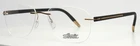 Silhouette 5462 20 6051 Gold Black Unisex Teardrop Eyeglasses 54-17-140 B:41 New. Price: $184.99.