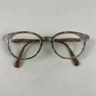Jill Stuart Round Tortoise Eyeglasses Frames Only Full Rim Tan Gray JS375-1 Pre-owned. Price: $29.99.