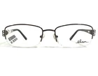 Elan 9404 Brown Eyeglasses Frames Rectangular Half Rim Crystals 53-18-135 New. Price: $39.99.