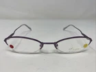 Thalia Eyewear Gia 50-19-135 Lavender Metal Half Rim Eyeglasses Frame SO93 New. Price: $44.00.