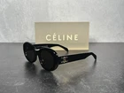 Celine CL40194U Triomphe Oval Sunglasses Shiny Black 01A 40194! Ships Today! New. Price: $269.95.