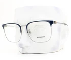 Burberry Eyeglasses B1383D 1003 Polished Silver Navy Blue 55MM With Case New. Price: $139.50.