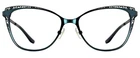 Nat Coco NC1355 Teal 52-16-140 Cat Metal Eyeglasses Rx Ready New. Price: $90.00.
