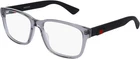Gucci Eyeglasses Unisex Eyewear GG0011O 007 Transparent Light Grey Brand New. Price: $179.95.