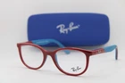 New Ray-ban Junior Rb 1622 3934 Burgundy Blue Authentic W/case Eyeglasses 48-17. Price: $85.80.