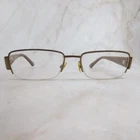 Gucci Eyeglasses Frame Gg 2878-M12 Unisex Brown Metal Rectangular Half Rim 135 Pre-owned. Price: $80.99.