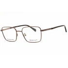 Gant Unisex Eyeglasses Rectangular Shiny Dark Bronze Metal Full Rim GA50010 036 New. Price: $29.99.