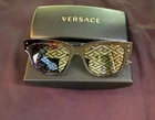 Versace Havana Squared Monogram Sunglasses VE4421F 108/V8 Authentic Pre-owned. Price: $140.00.